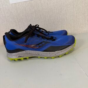 Size 10 - Saucony Peregrine 12 Blue Raz Acid